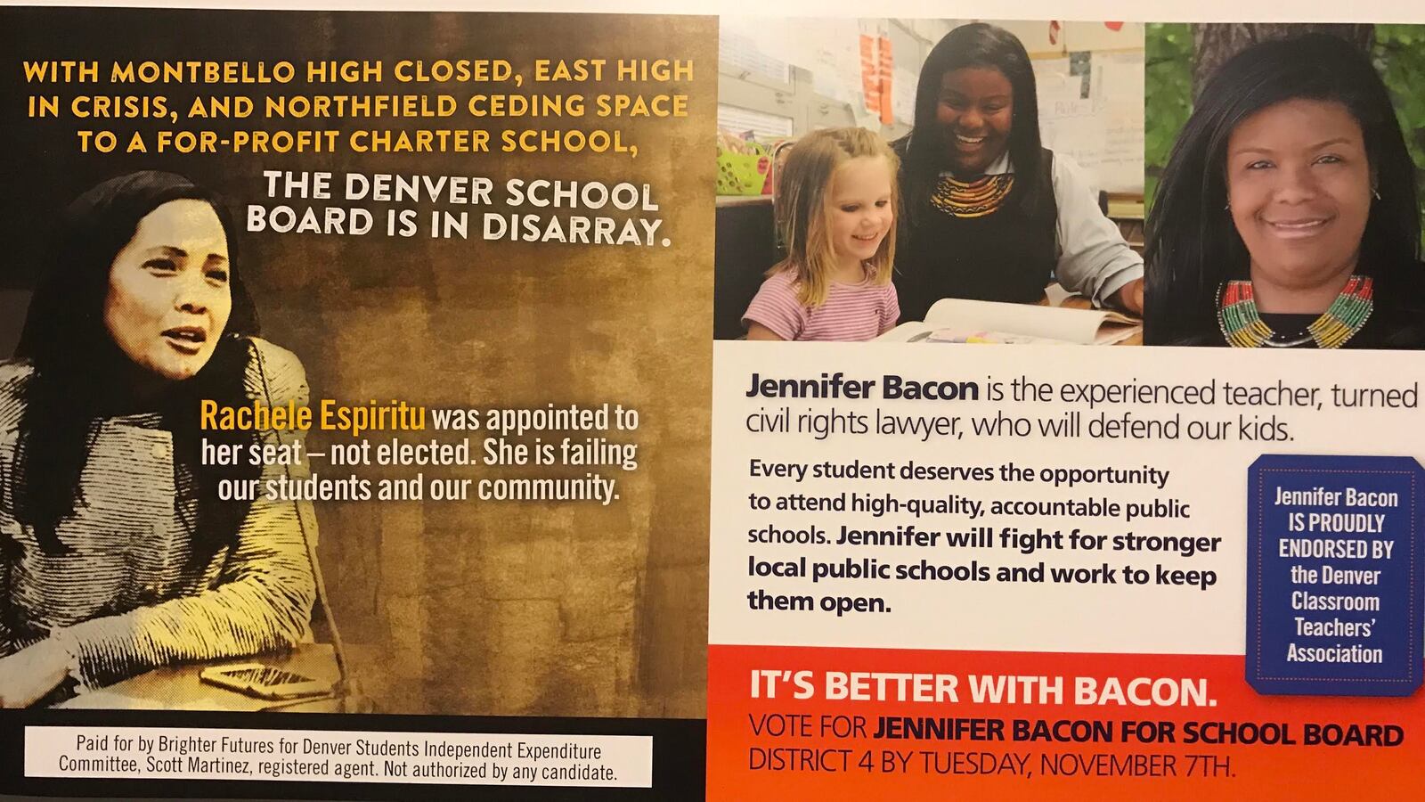 The flier under fire.