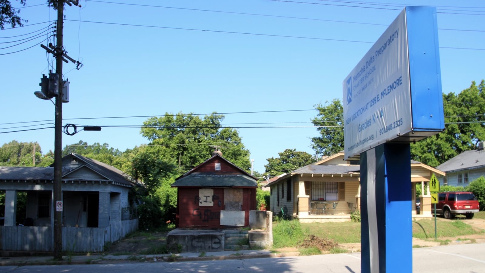 Neighborhoods in South Memphis surround Memphis Delta Preparatory Charter School, which opens in August through Shelby County Schools.