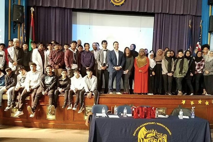 Muslim students organized a community event in 2019 to spread awareness on the Eid holiday’s significance.