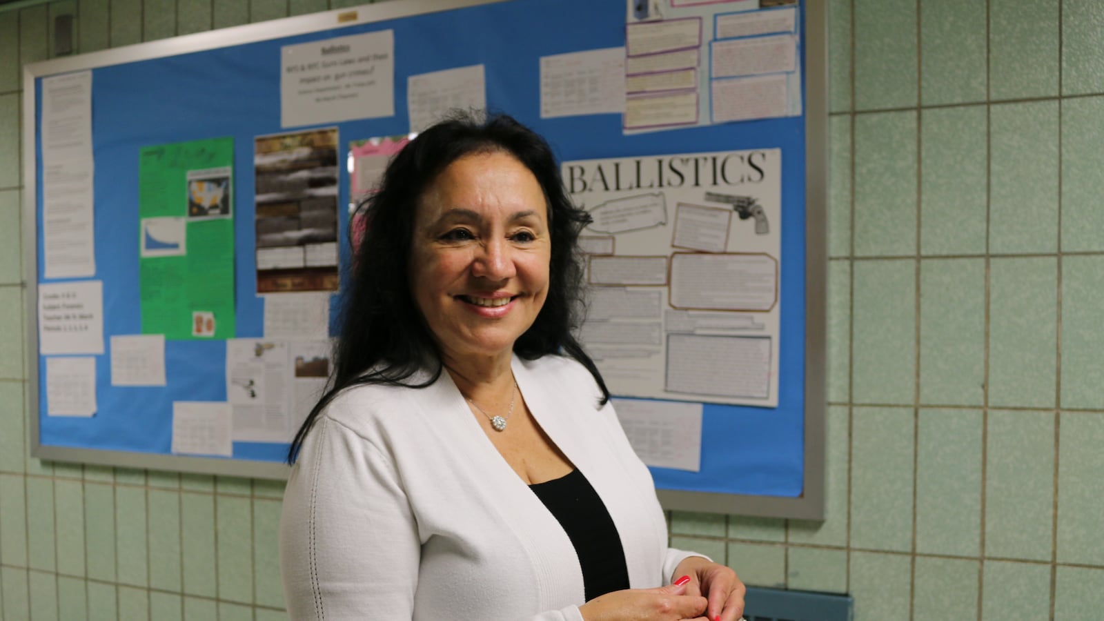 Board of Regents Chancellor Betty Rosa visits Thomas A. Edison Career and Technical Education High School in 2017.