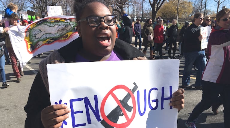 During March For Our Lives, city students caution suburban peers on security