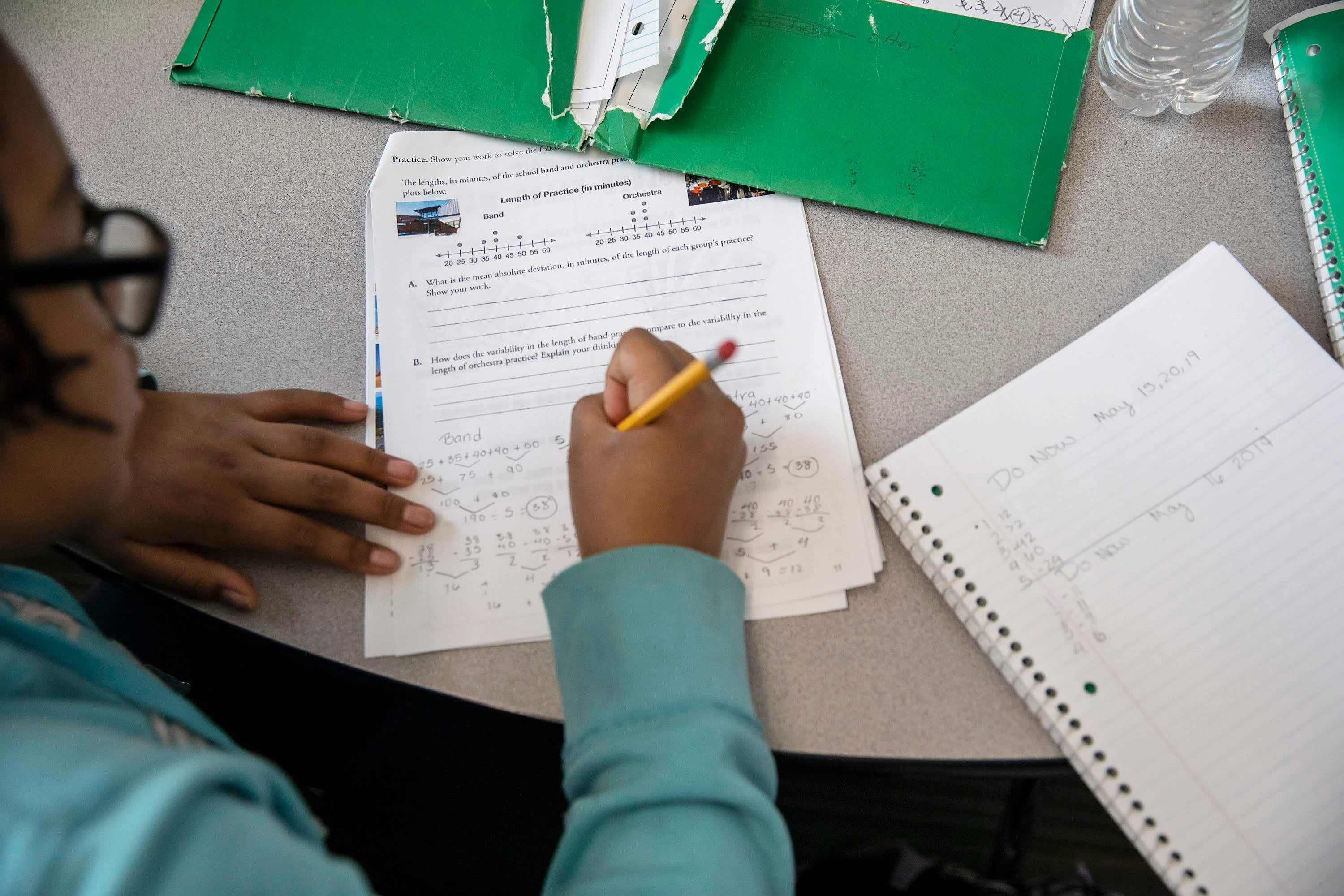 File photographs made of Noel Community Arts School and DCIS Montbello in 2019.