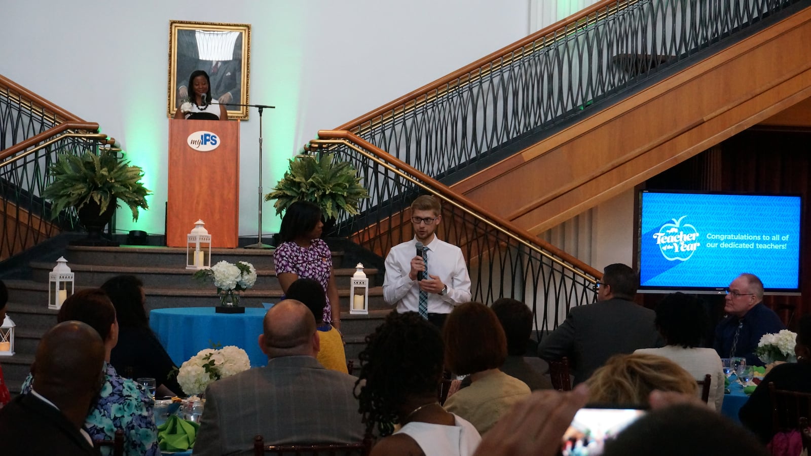 Ethan Hoffman is a teacher at the newcomer program. He was named Indianapolis Public Schools Teacher of the Year.