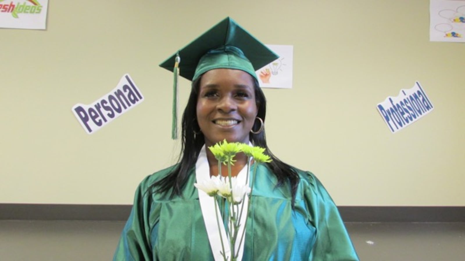 Excel Center graduate Crystal Anderson.