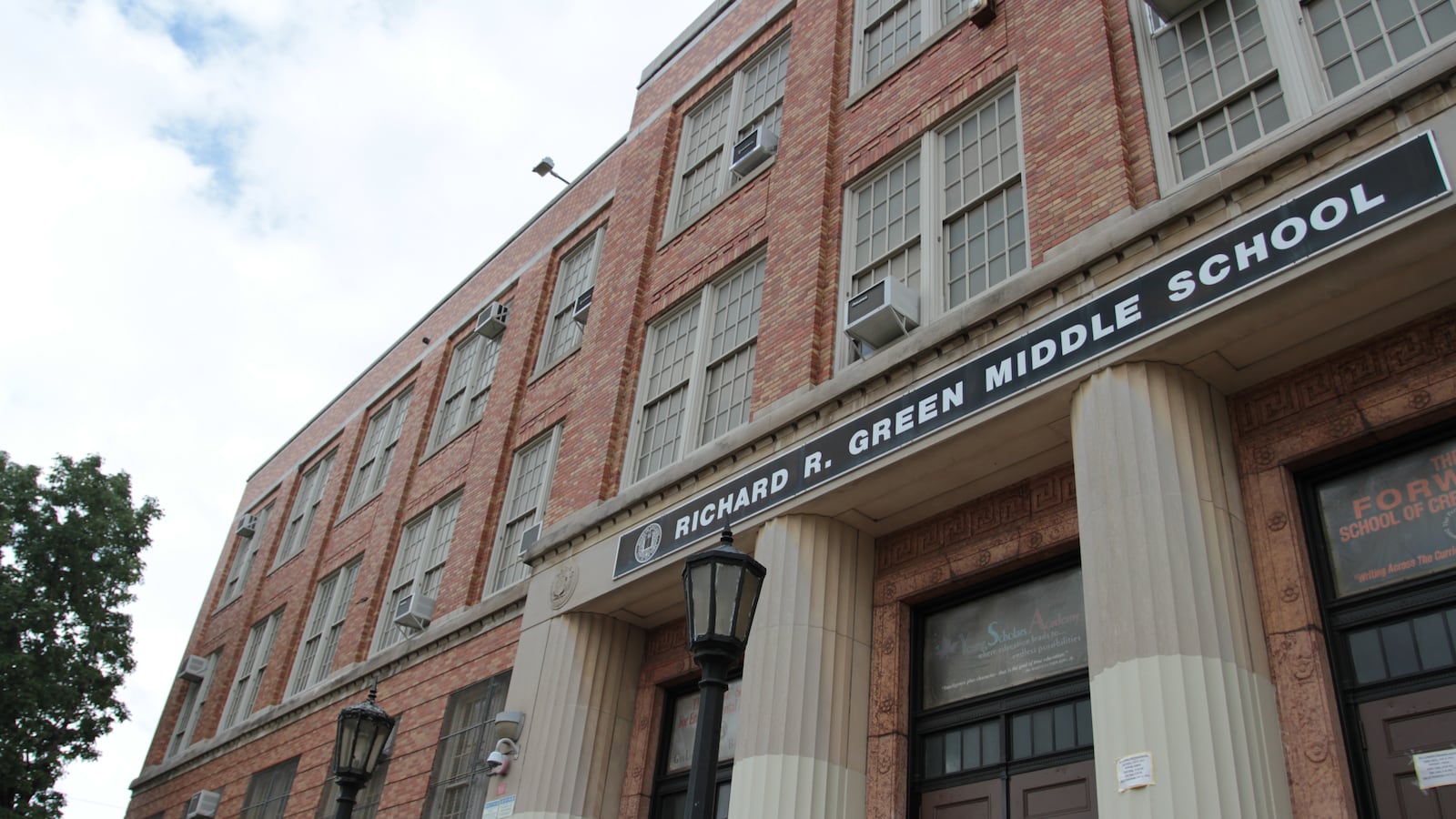 The Richard R. Green campus in the Williamsbridge neighborhood of the Bronx houses multiple schools in the Renewal program.