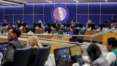In a historic first, a new, partly-elected Chicago school board is sworn in