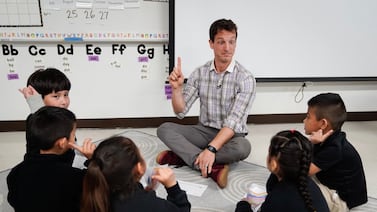 This teacher is sticking with students from kindergarten to senior year