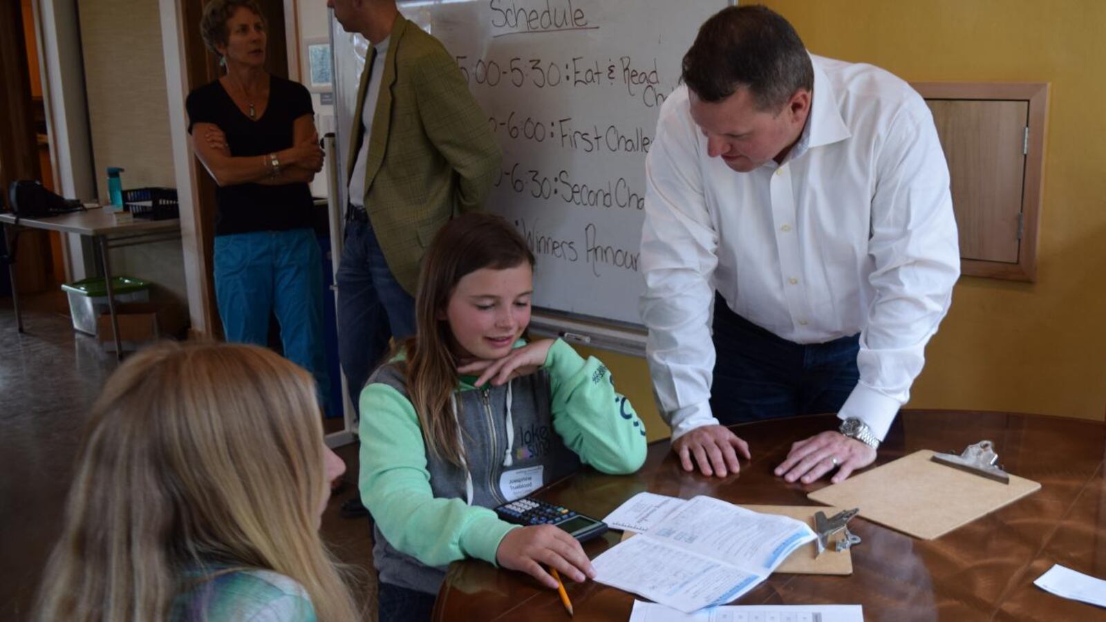 Eagle County Superintendent Jason Glass on a school visit (photo from Eagle County Public Schools).