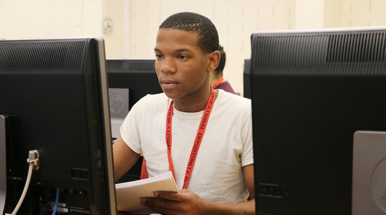 A student dreams of completing college. But first he must survive summer ‘boot camp.’