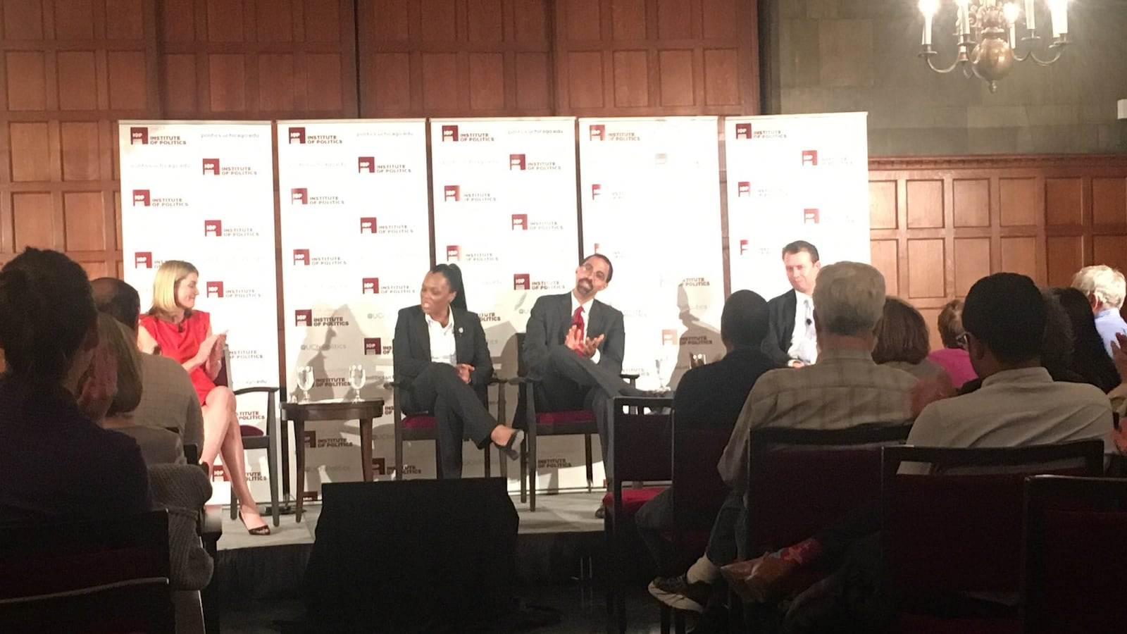 Janice Jackson appeared Monday at the University of Chicago’s Institute of Politics, where she discussed the future of American schools on a panel with another Chicago Public Schools product, Pedro Martinez, superintendent of the San Antonio Independent School District.