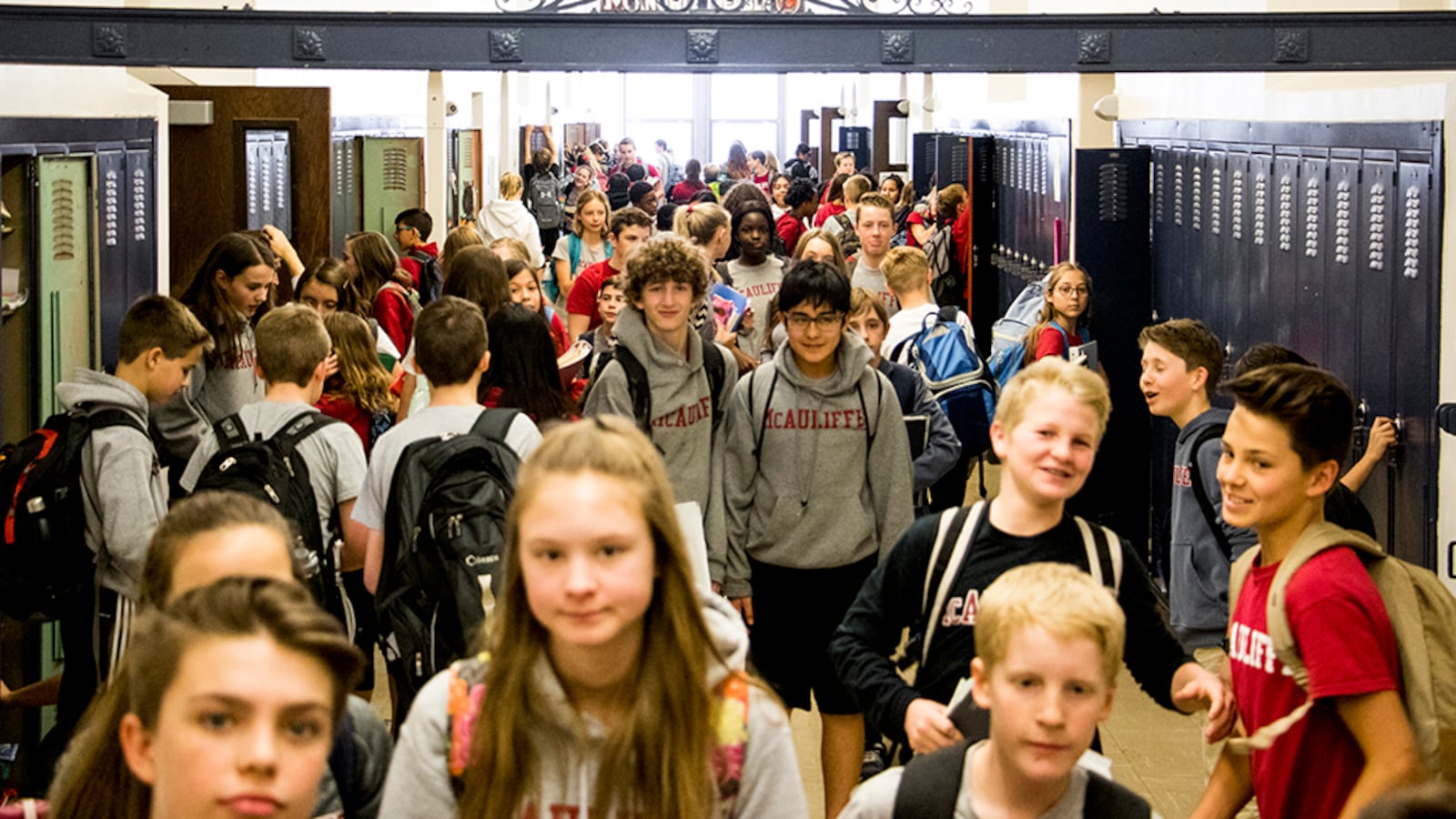 Students at McAuliffe International School. The school was among the most-requested this year.(Kevin J. Beaty/Denverite)
