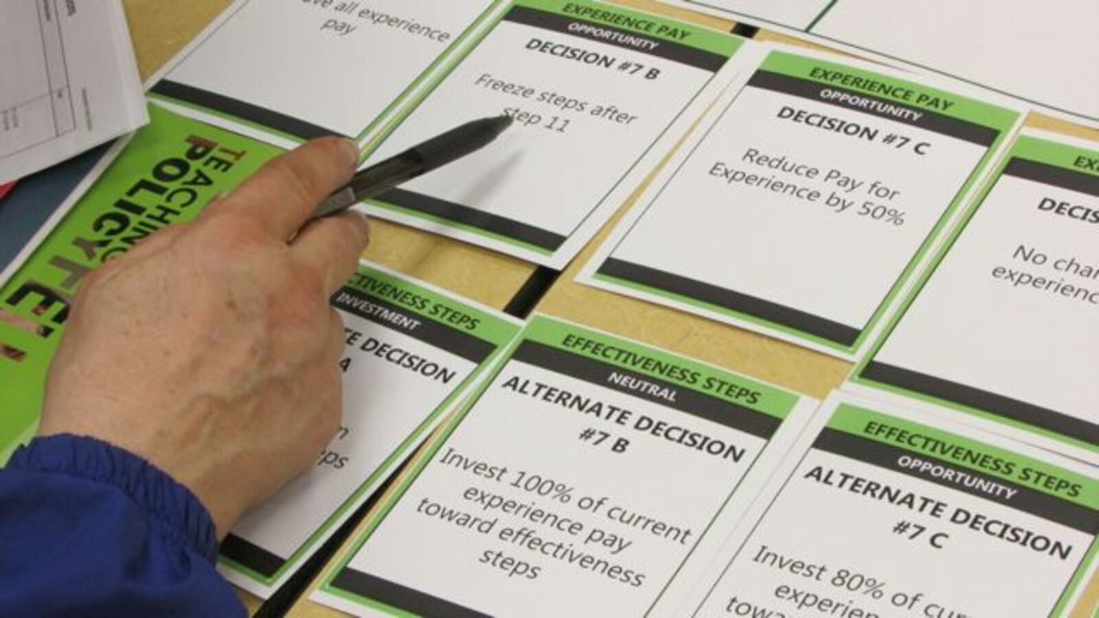 Last year, more than 150 IPS teachers assembled teacher compensation plans for a fictional school district from a variety of policy options as part of a TeachPlus event. Now teachers are pushing to try new strategies to raise teacher pay.