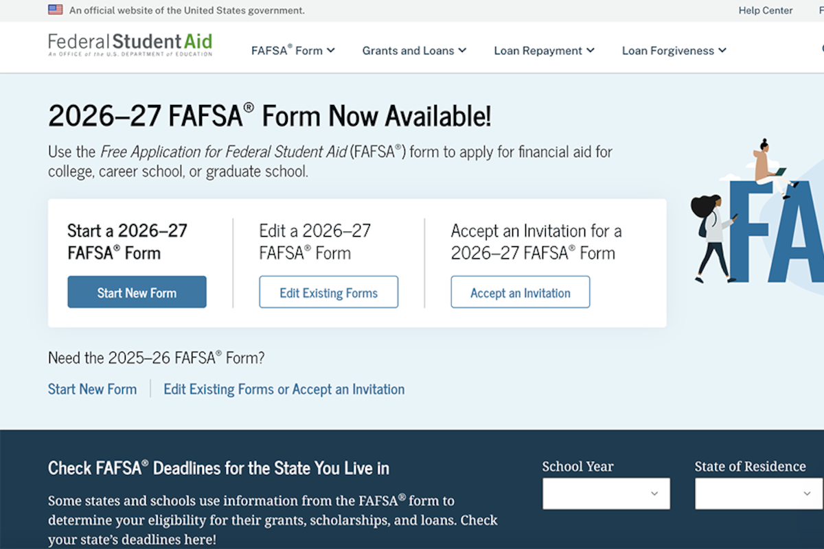 Screenshot of a website