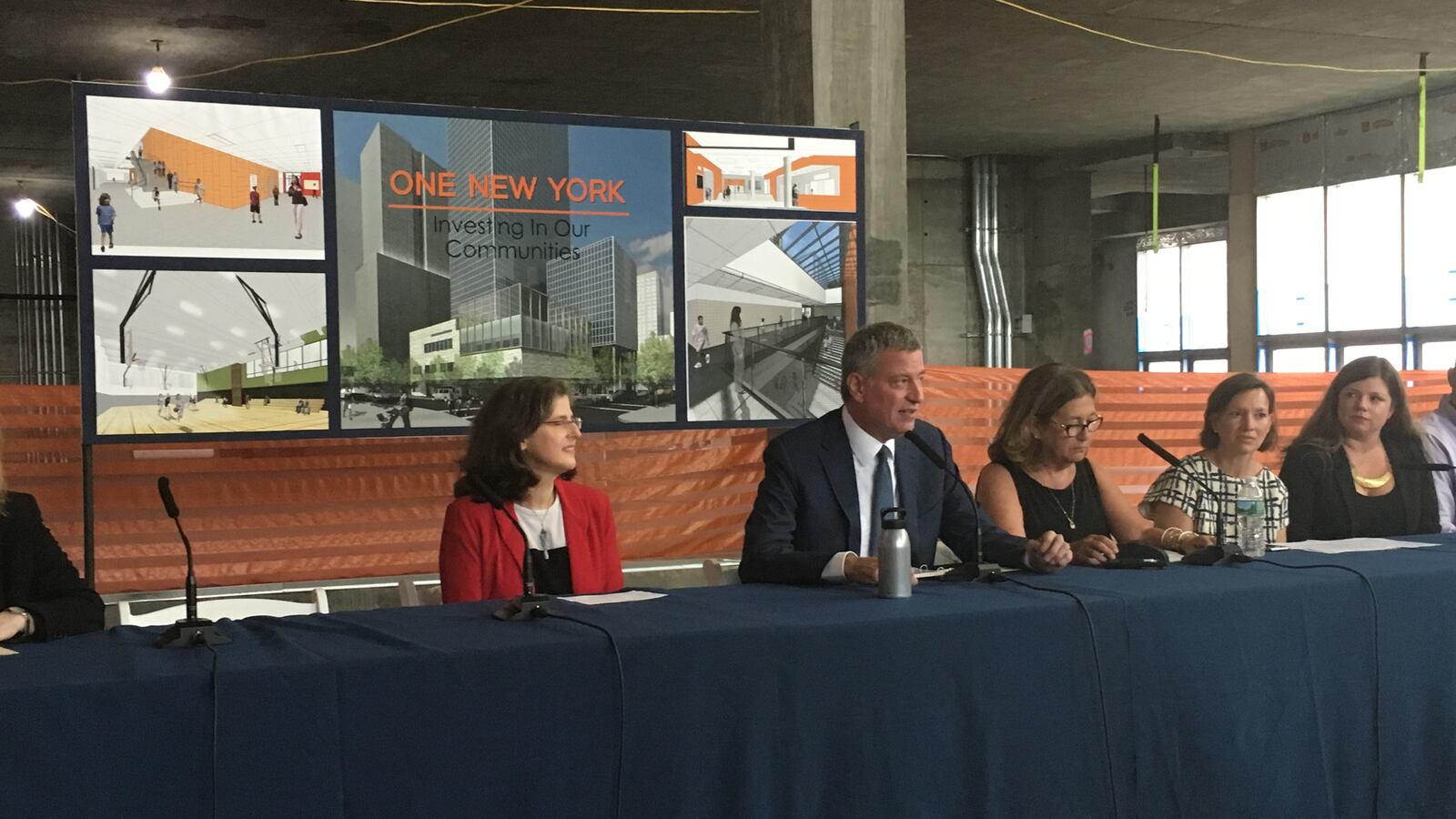 Mayor Bill de Blasio at Wednesday afternoon's press conference