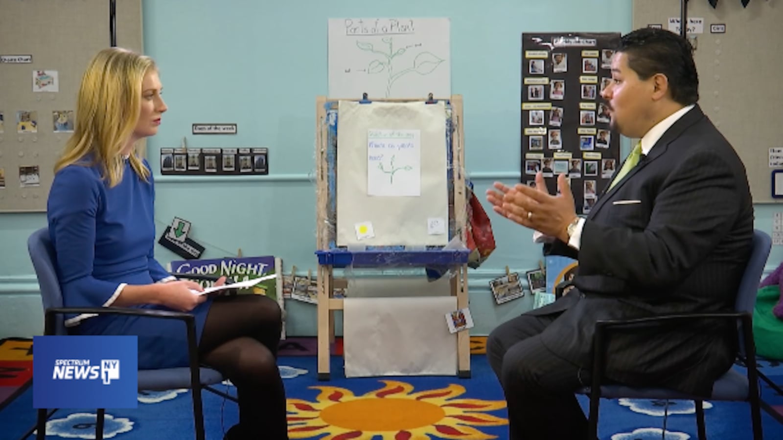 Chancellor Richard Carranza was pressed on segregation, testing and metal detectors in schools.