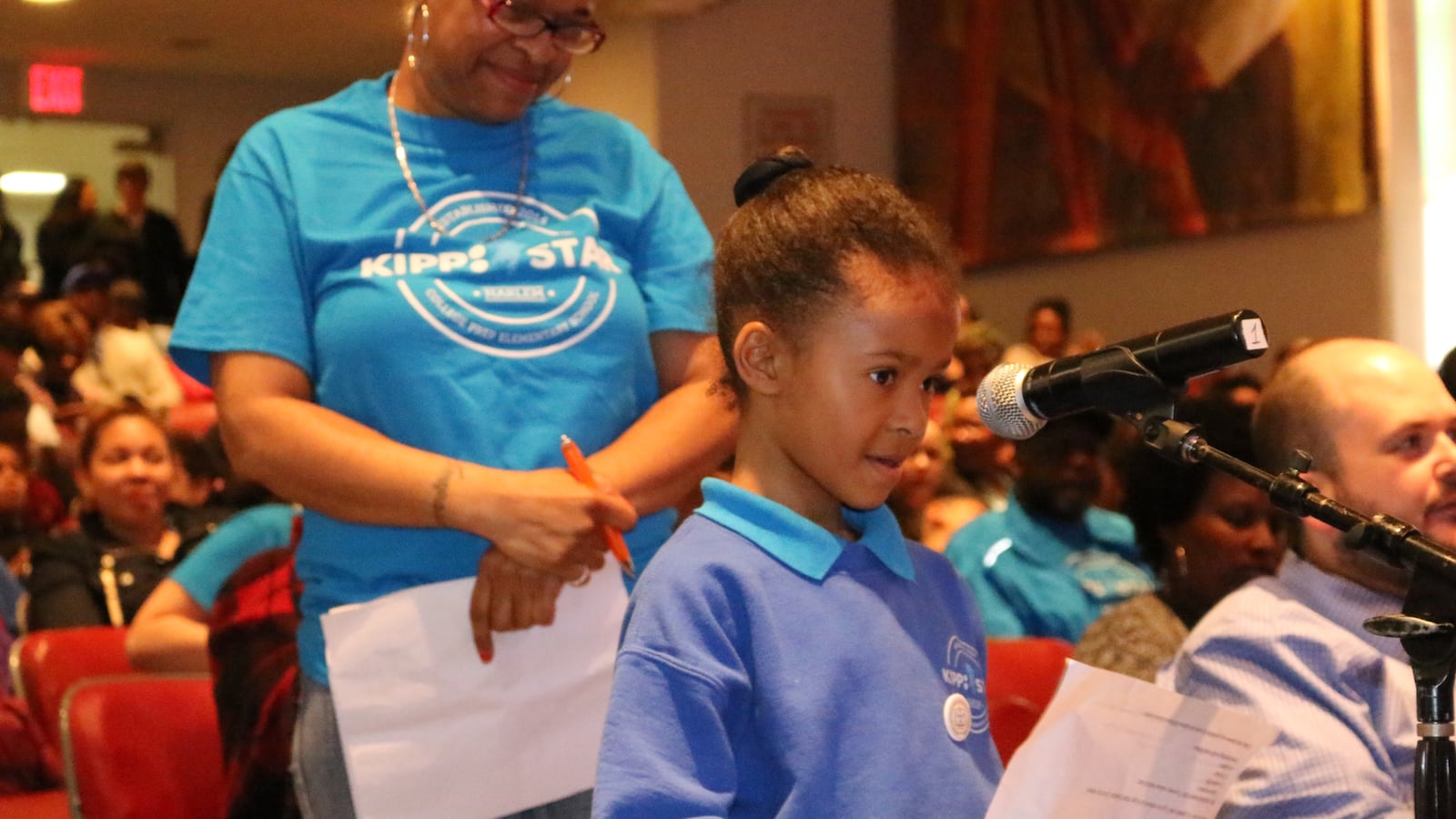 Nyla Jenkins, a first-grader at KIPP STAR Harlem College Prep Charter School