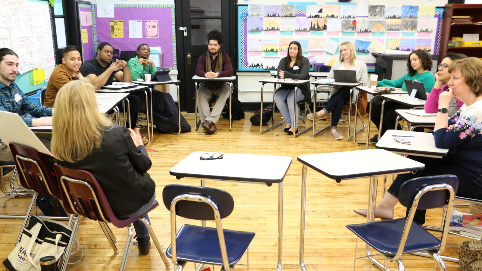 Photo: A teaching conference in Newark this April attended by educators from across the region.