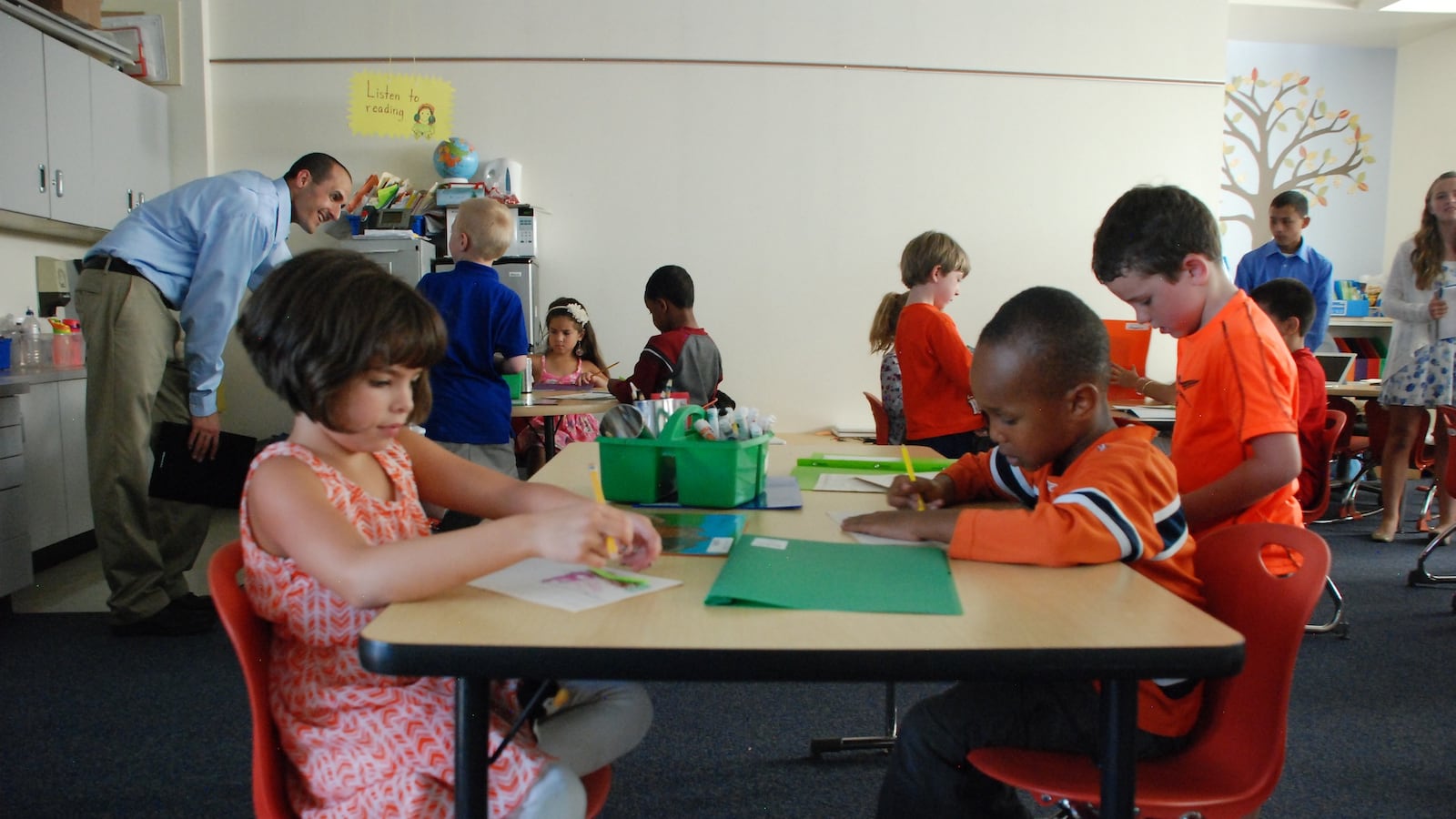 Some of Denver's youngest students. A smaller portion of students in the district are living in poverty than in the past.