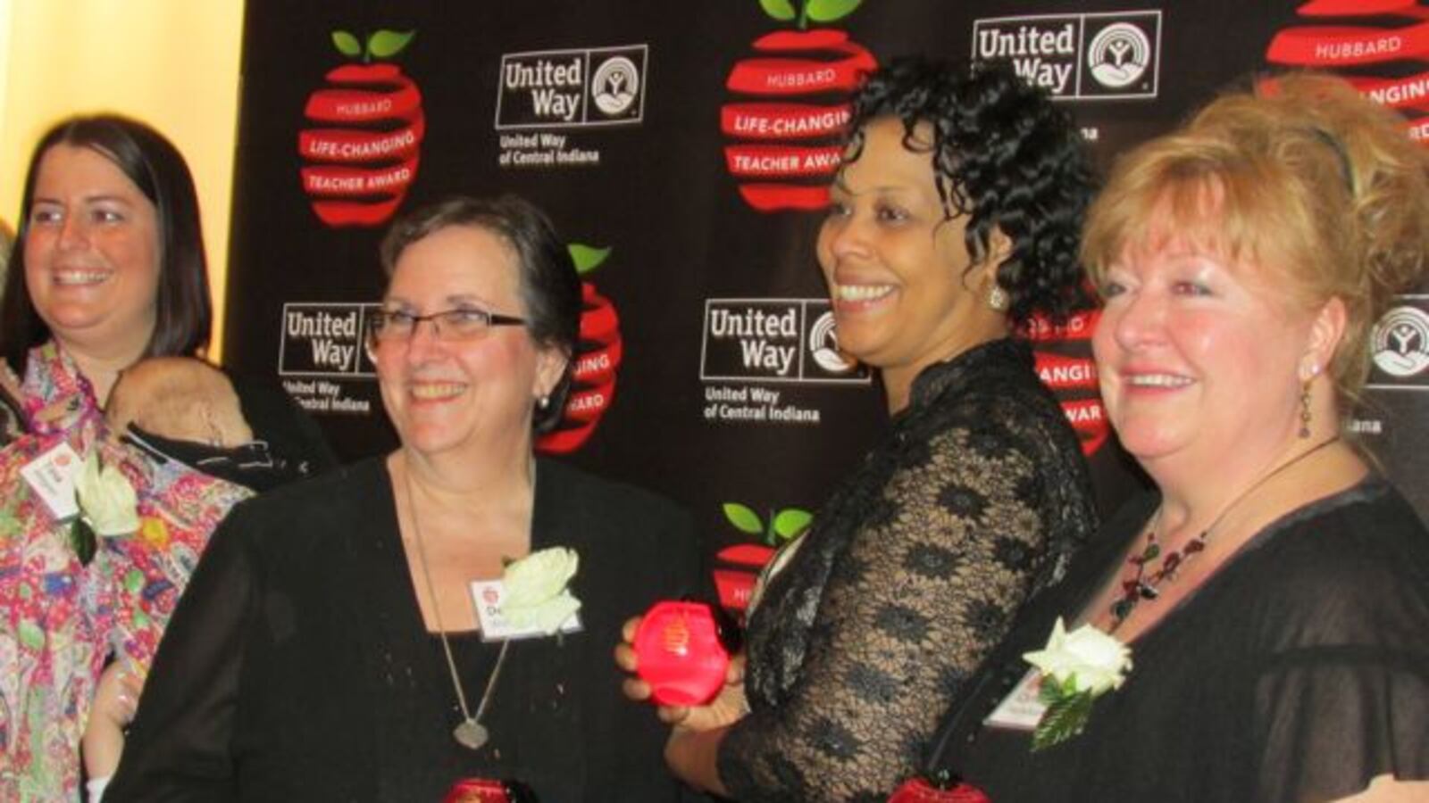 Hubbard Life-Changing Teacher Award winners Tina Ahren, Deb Wolinsky, Rhonda Pierre and Cynthia Hartshorn at last year's awards dinner.