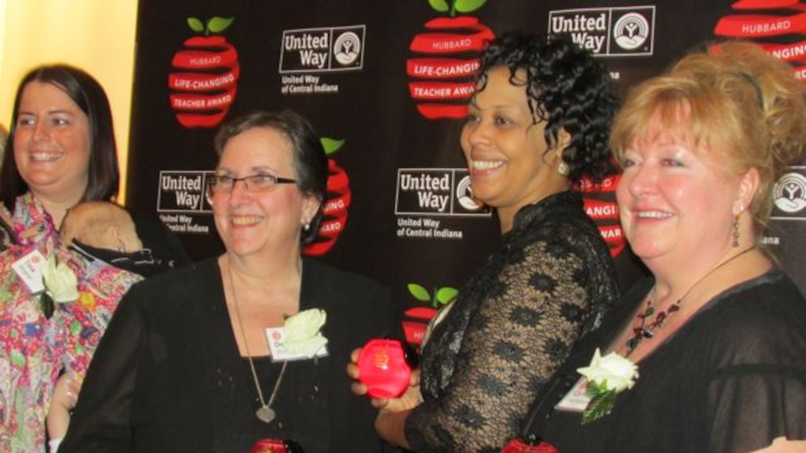 Hubbard Life-Changing Teacher Award winners Tina Ahren, Deb Wolinsky, Rhonda Pierre and Cynthia Hartshorn at last year's awards dinner.