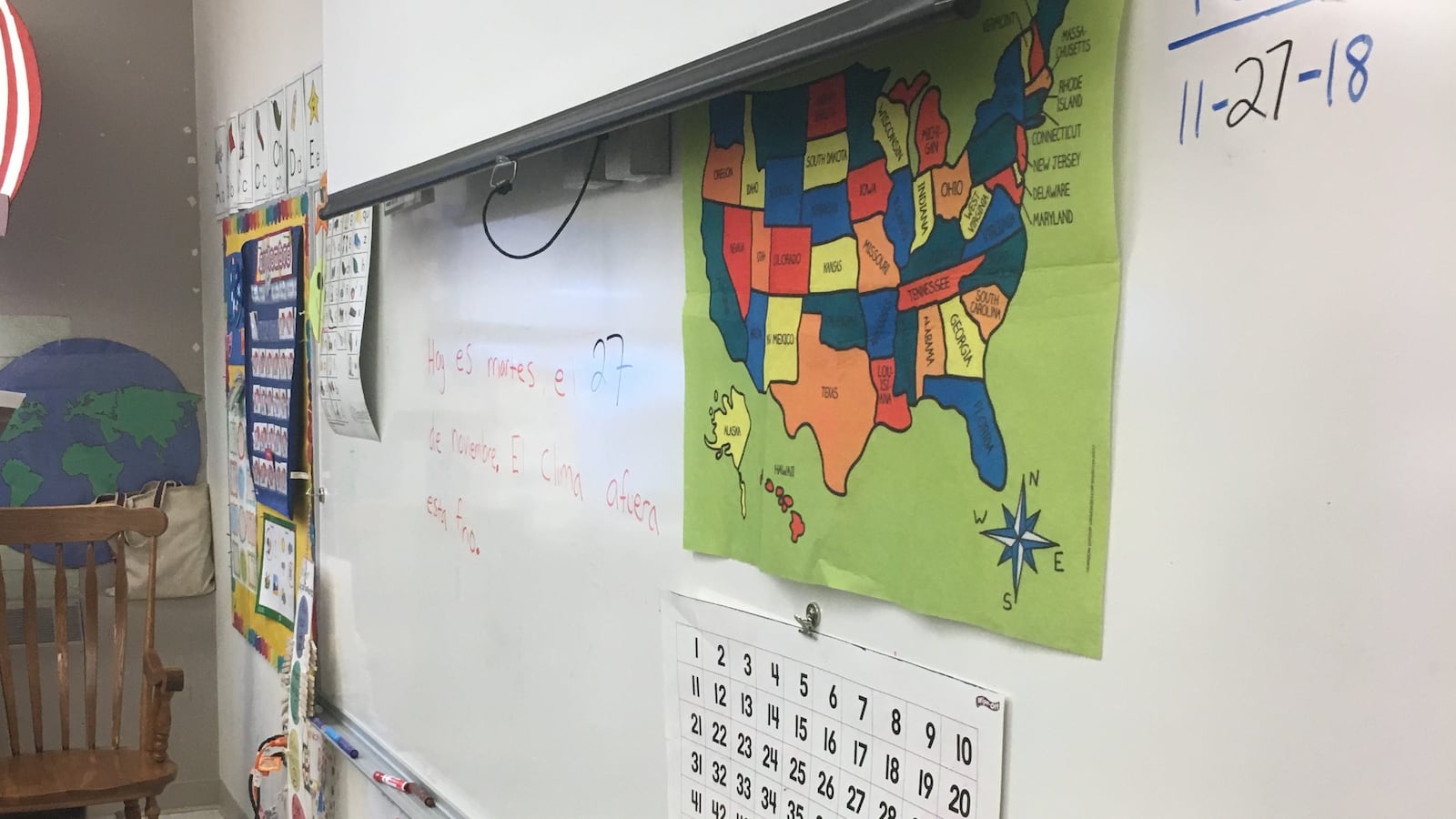 A classroom at Belmont-Cragin Elementary, which offers dual-language instruction. Chicago will expand dual-language programs to four more schools.