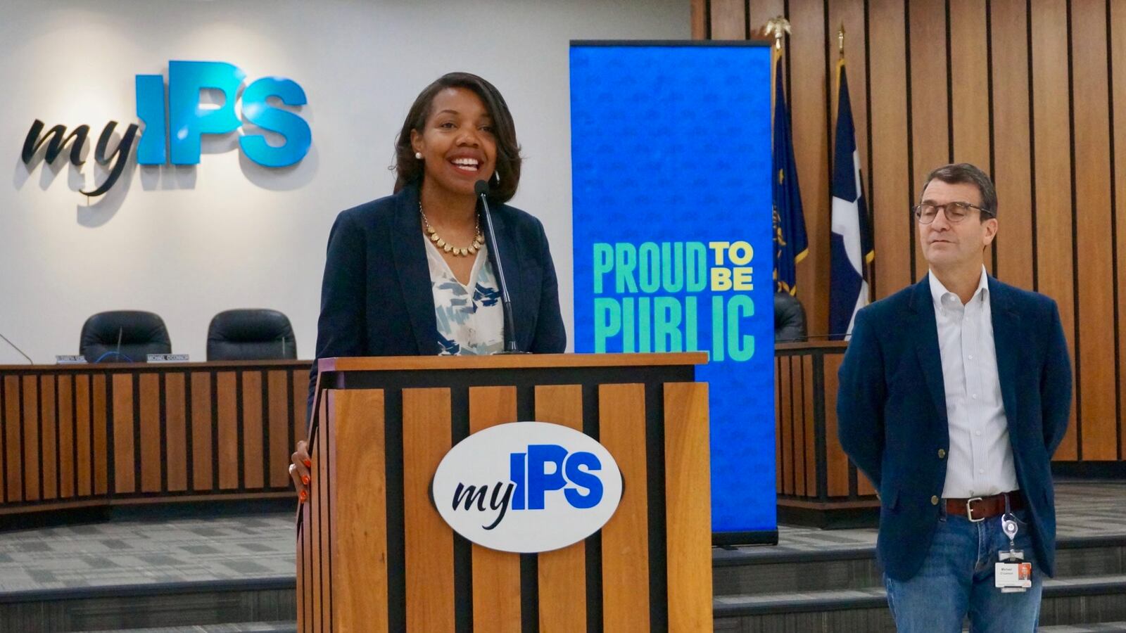 Superintendent Aleesia Johnson when her selection was announced.