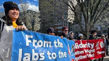 Newark educators protest proposed federal funding cuts to schools, research, and health care