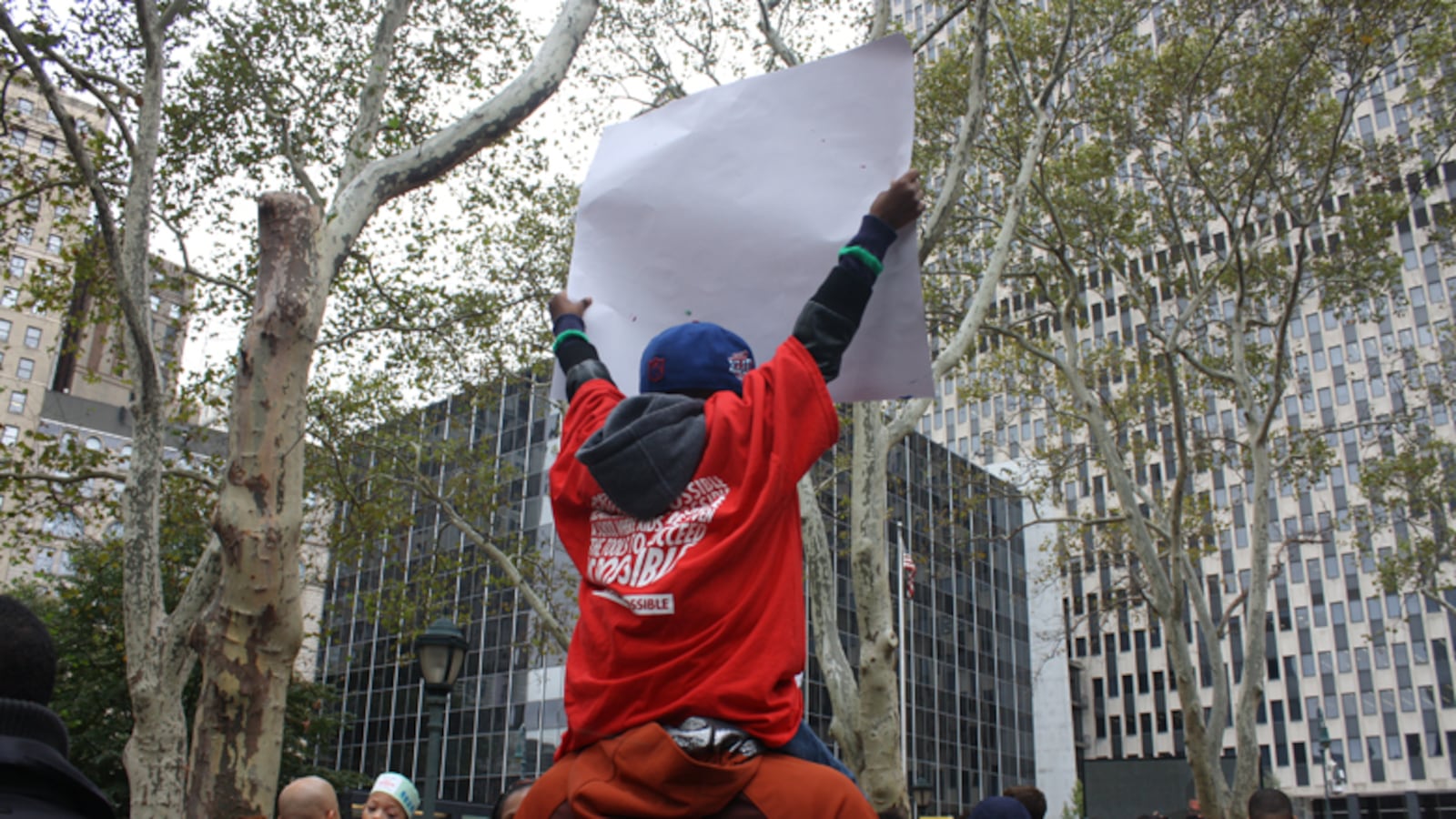 A charter school rally in Manhattan in 2014