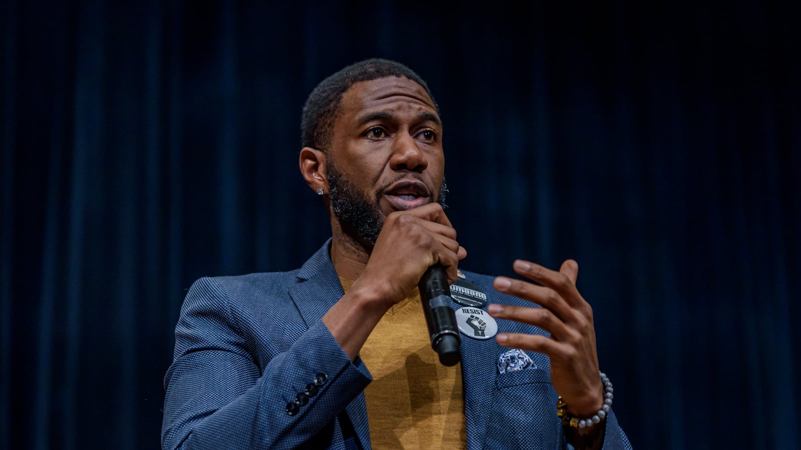 Public advocate-elect Jumaane Williams participates in a forum before the election.