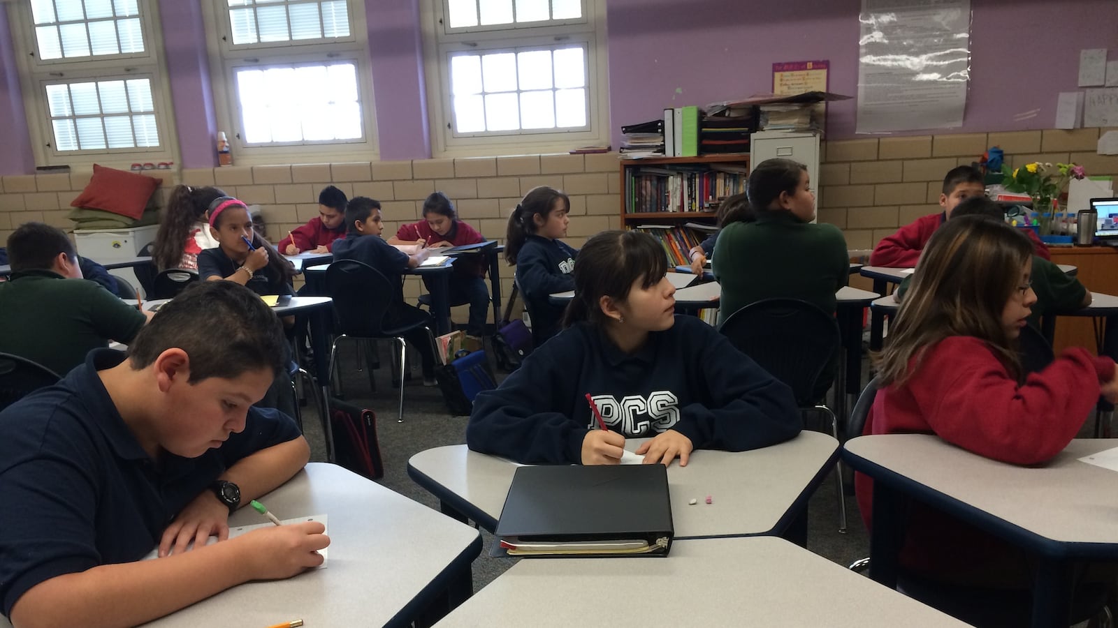 Students at Pioneer Charter School.