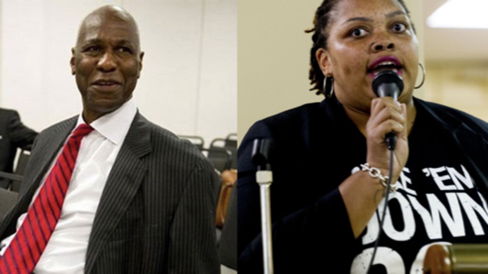 Tami Sawyer (left) and Willie Herenton (right) are two Memphis mayoral candidates with education backgrounds.