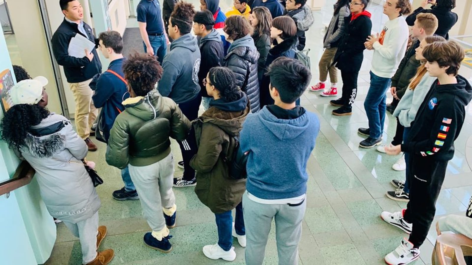 Columbia Secondary School students go on a college tour. Parents in Harlem want the school to overhaul its admissions standards to be more inclusive of the surrounding community.
