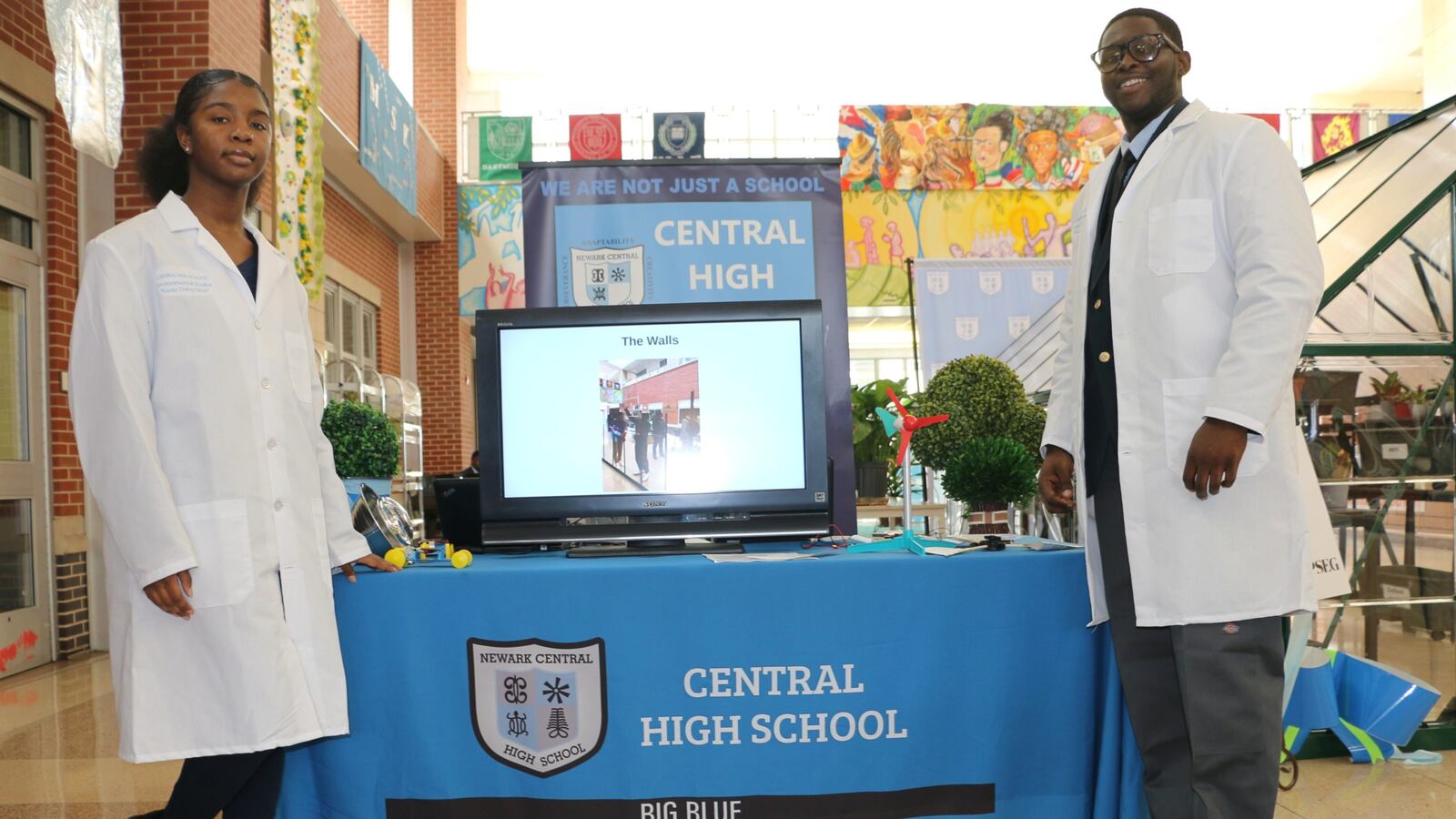 Central High School students Miah Shepard and Joshiah Gillens have visited water-treatment plants and tended a school garden through the Central's environmental studies program.