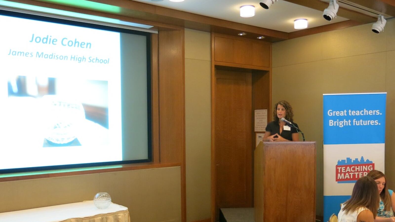 James Madison High School Principal Jodie Cohen wins the 2014 Teaching Matters Elizabeth Rohatyn prize.