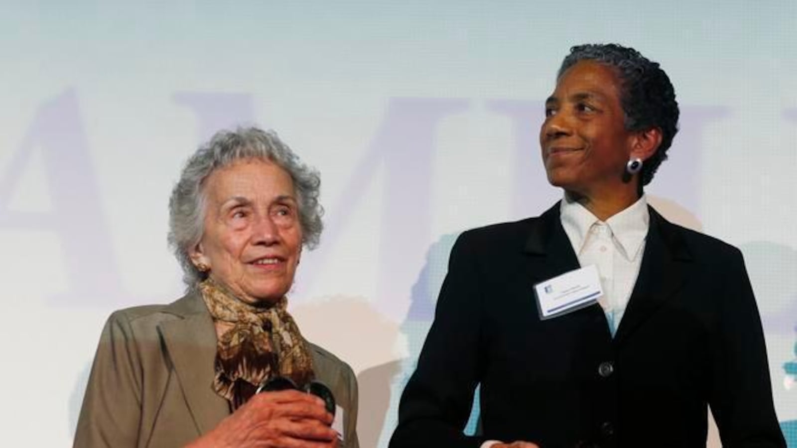 Anna Jo Haynes (left) and her daughter Happy in 2015.