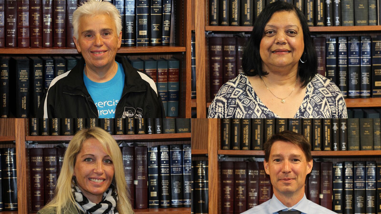 The Hubbard award winners from top left: Julie Herdman, Sheila Long, Maggie Brown and Shane O'Day.