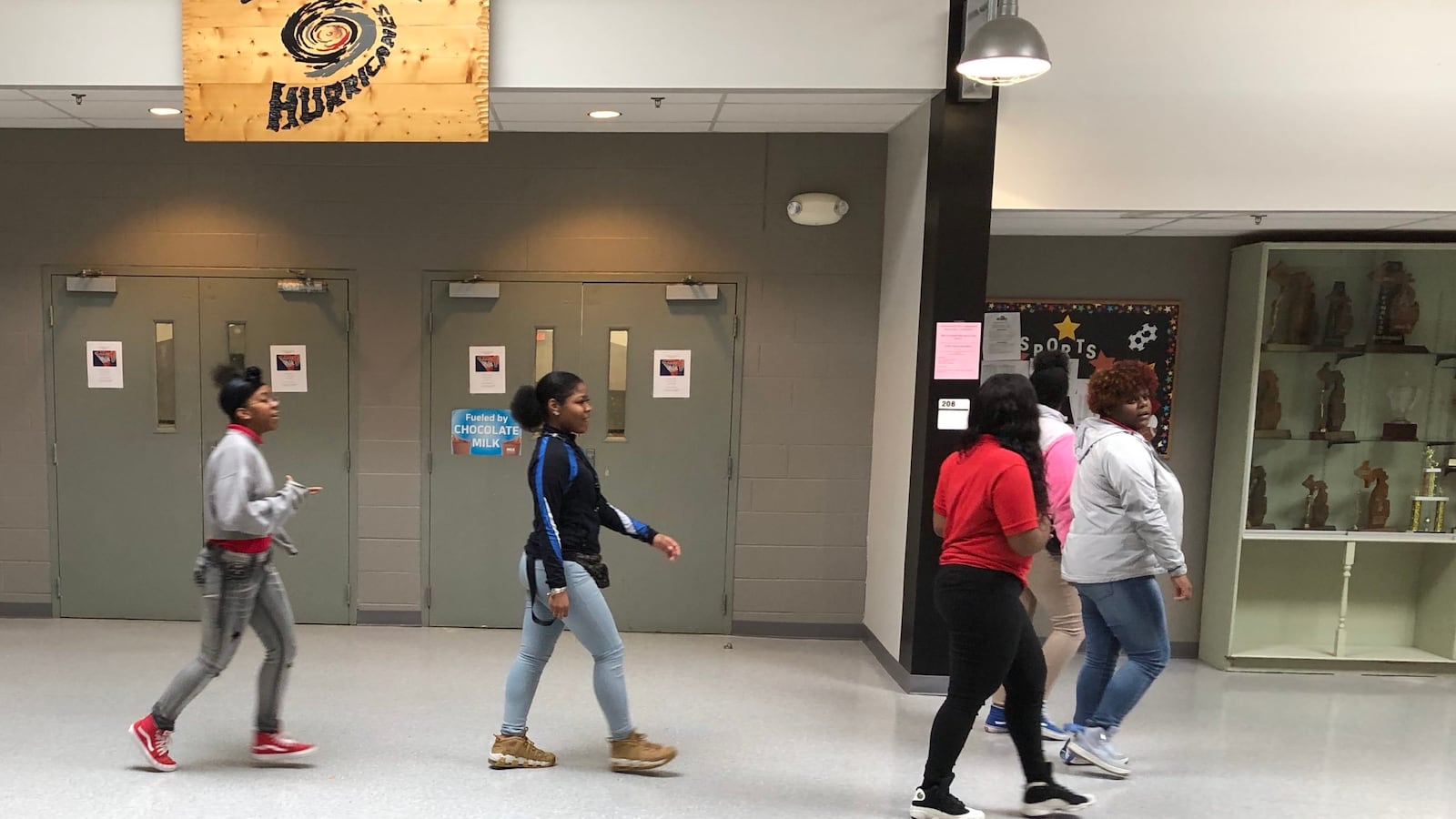 Students at Detroit Community Schools High School.