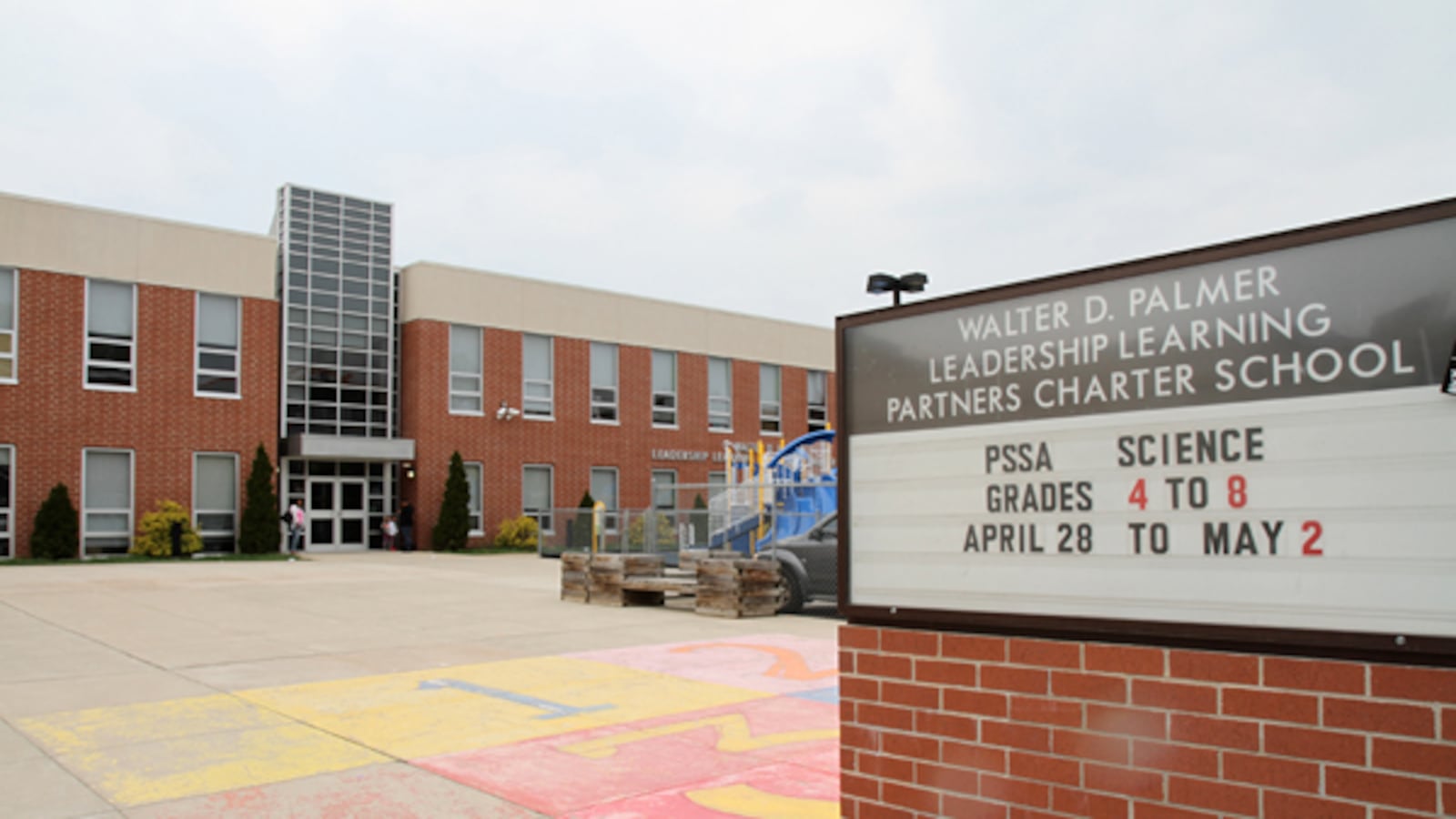 Exterior of Walter D. Palmer Leadership Learning Partners Charter School.