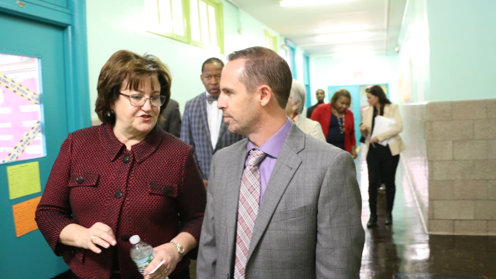 State Education Commissioner MaryEllen Elia at the School of Diplomacy in the Bronx.
