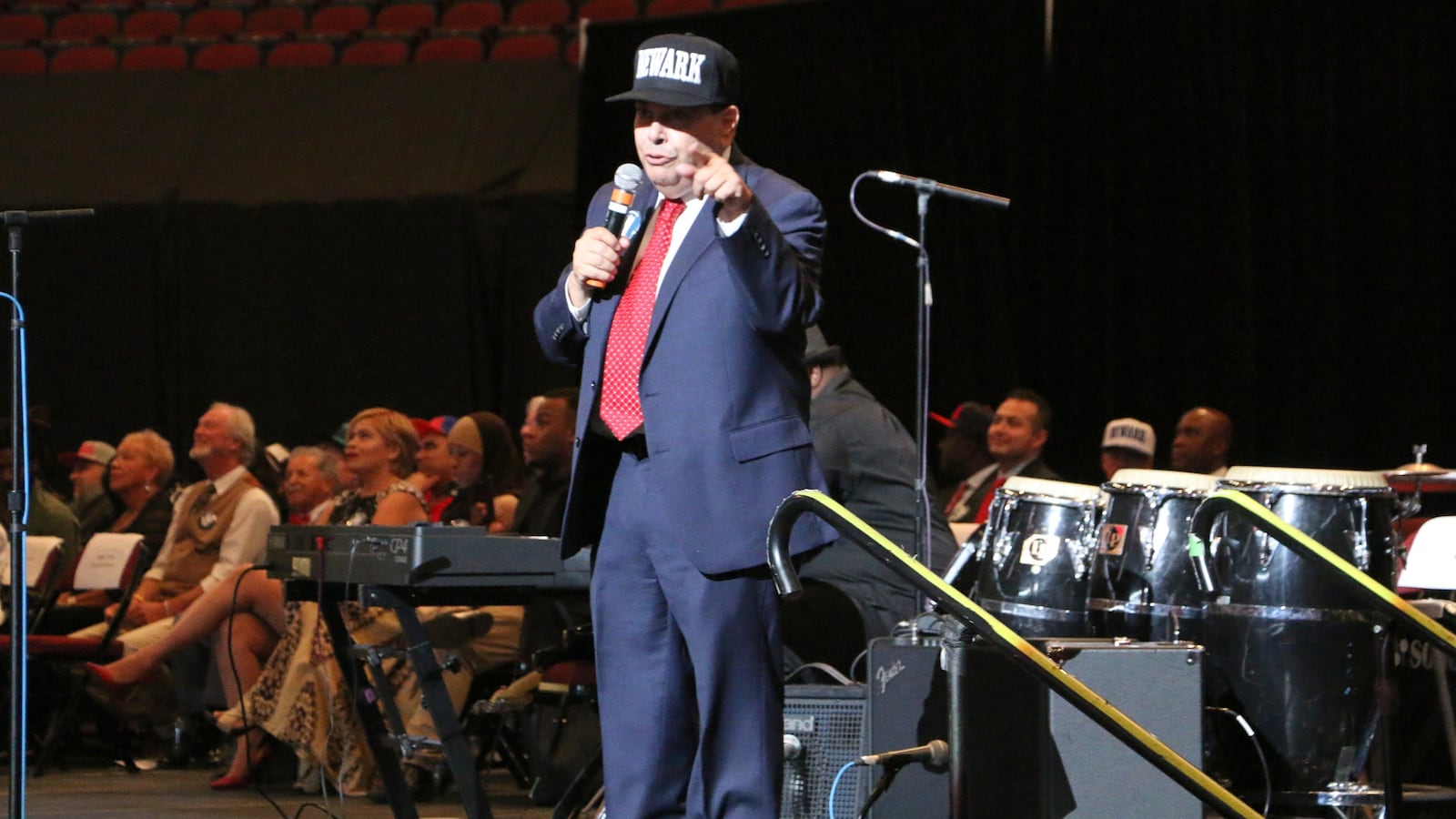 Newark Public Schools Superintendent Roger León addressed district employees in August 2018.