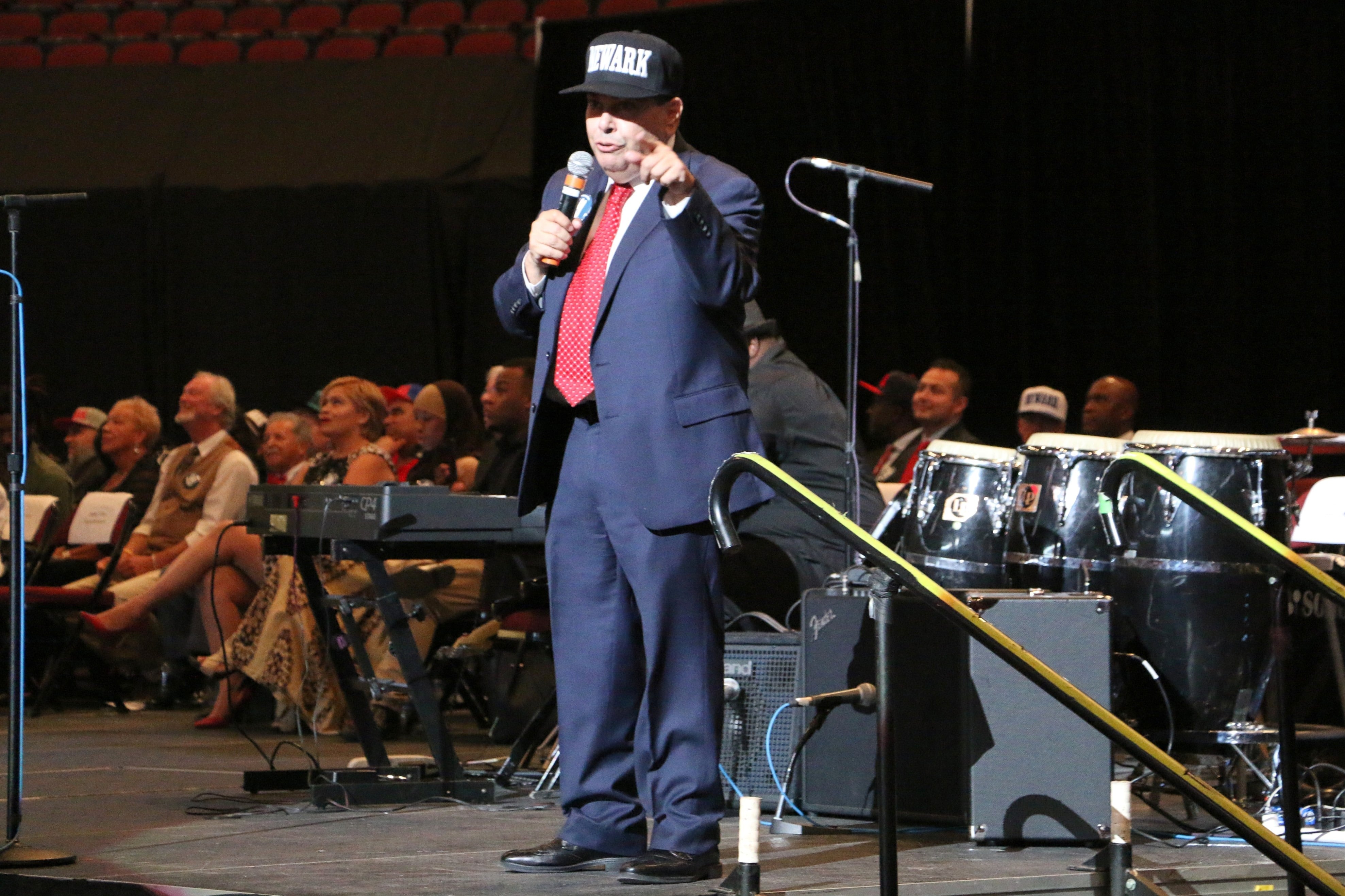 Newark Public Schools Superintendent Roger León addressed district employees in August 2018.