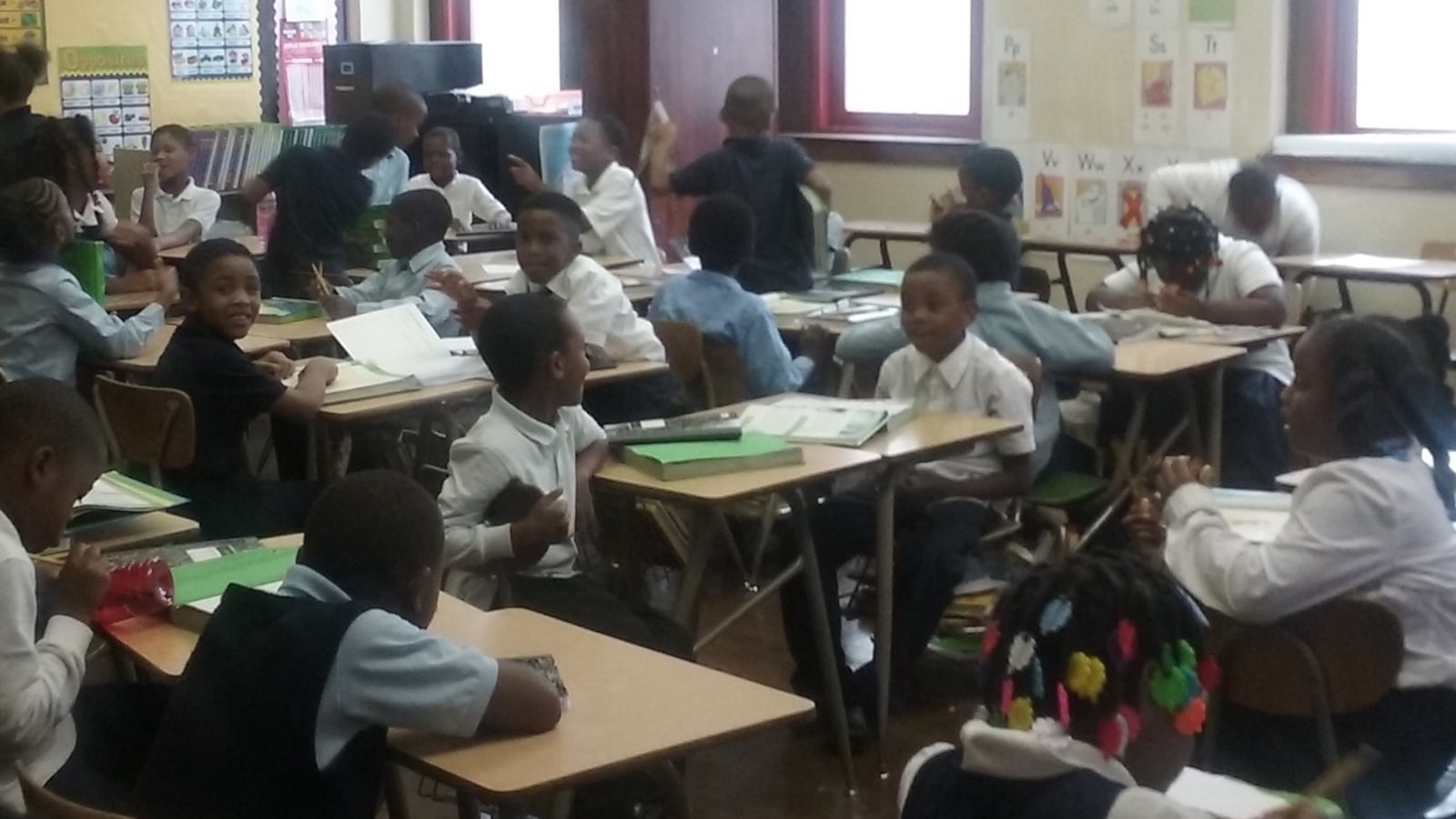 Parents at Detroit's Paul Robeson Malcolm X Academy say a teacher shortage is to blame for the 42 kids in a second-grade class.
