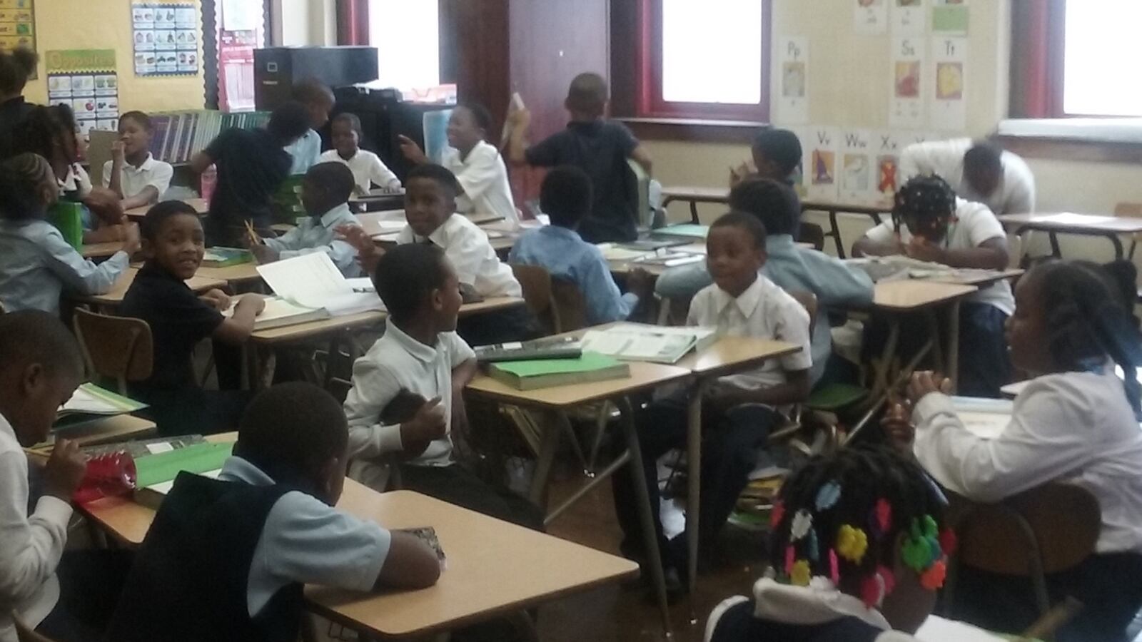 Parents at Detroit's Paul Robeson Malcolm X Academy say a teacher shortage is to blame for the 42 kids in a second-grade class.