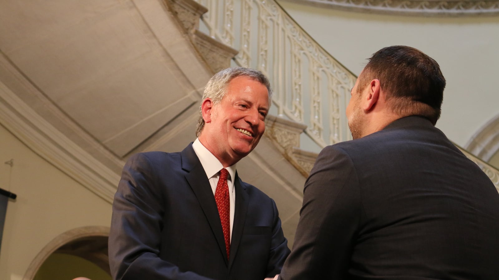 Mayor Bill de Blasio and City Council Speaker Corey Johnson reached a handshake agreement on the city's budget Friday.