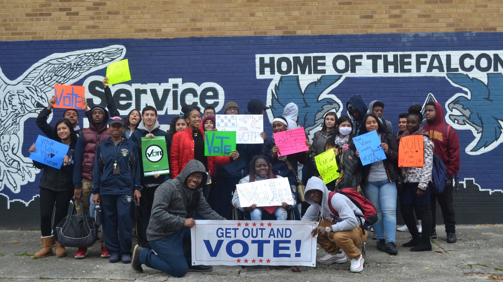 Students from Air Force Academy High School organized a voter registration drive for classmates eligible to vote and with counselors arranged a school-day march to the polls last fall to cast ballots in the governor’s race.