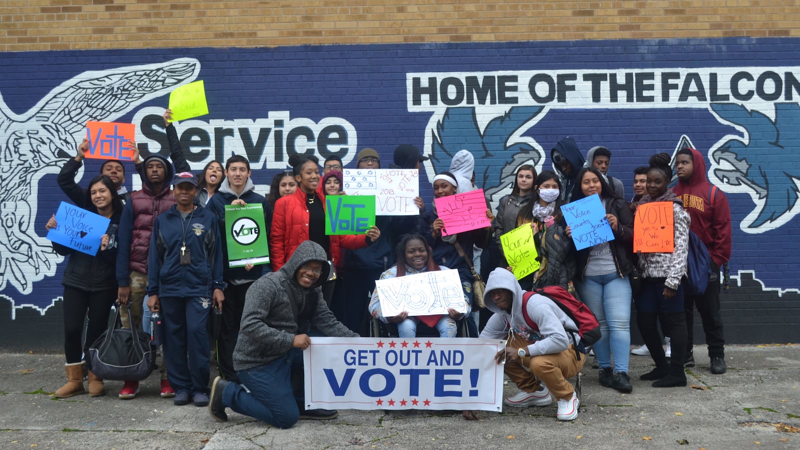 Students from Air Force Academy High School organized a voter registration drive for classmates eligible to vote and with counselors arranged a school-day march to the polls last fall to cast ballots in the governor’s race.