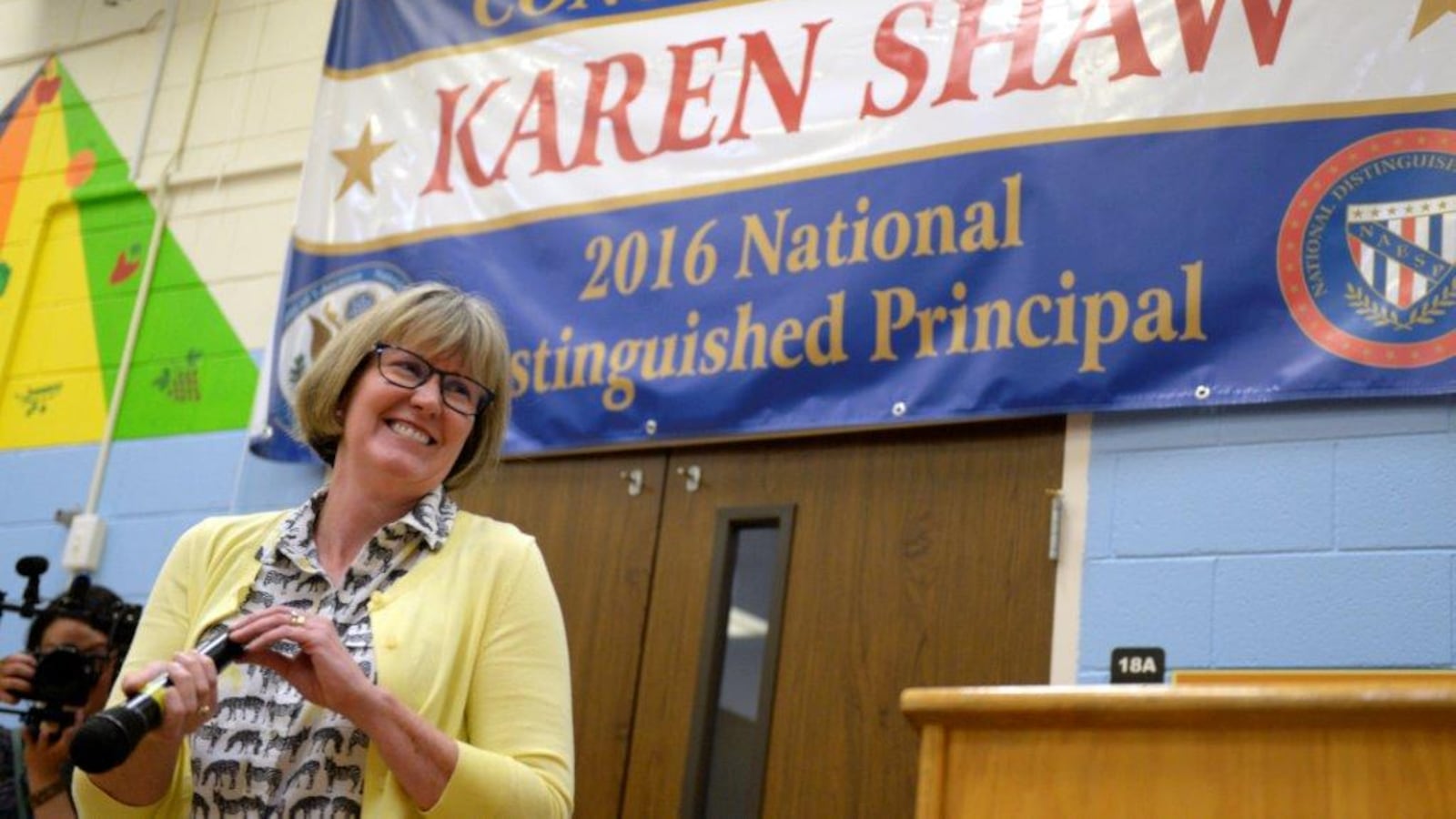 Karen Shaw, principal of Columbia Elementary School, in Colorado Springs District 11.