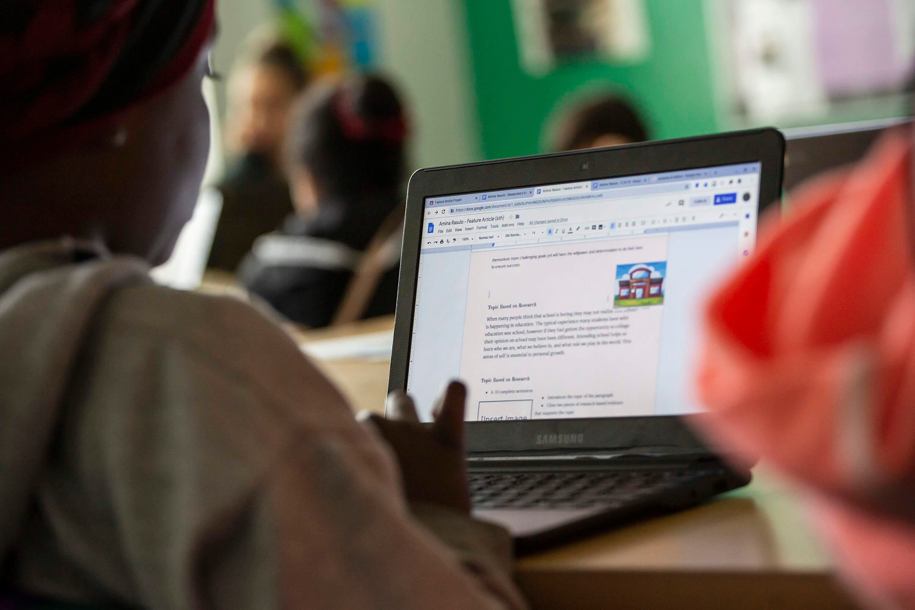 File photographs made of Noel Community Arts School and DCIS Montbello in 2019.