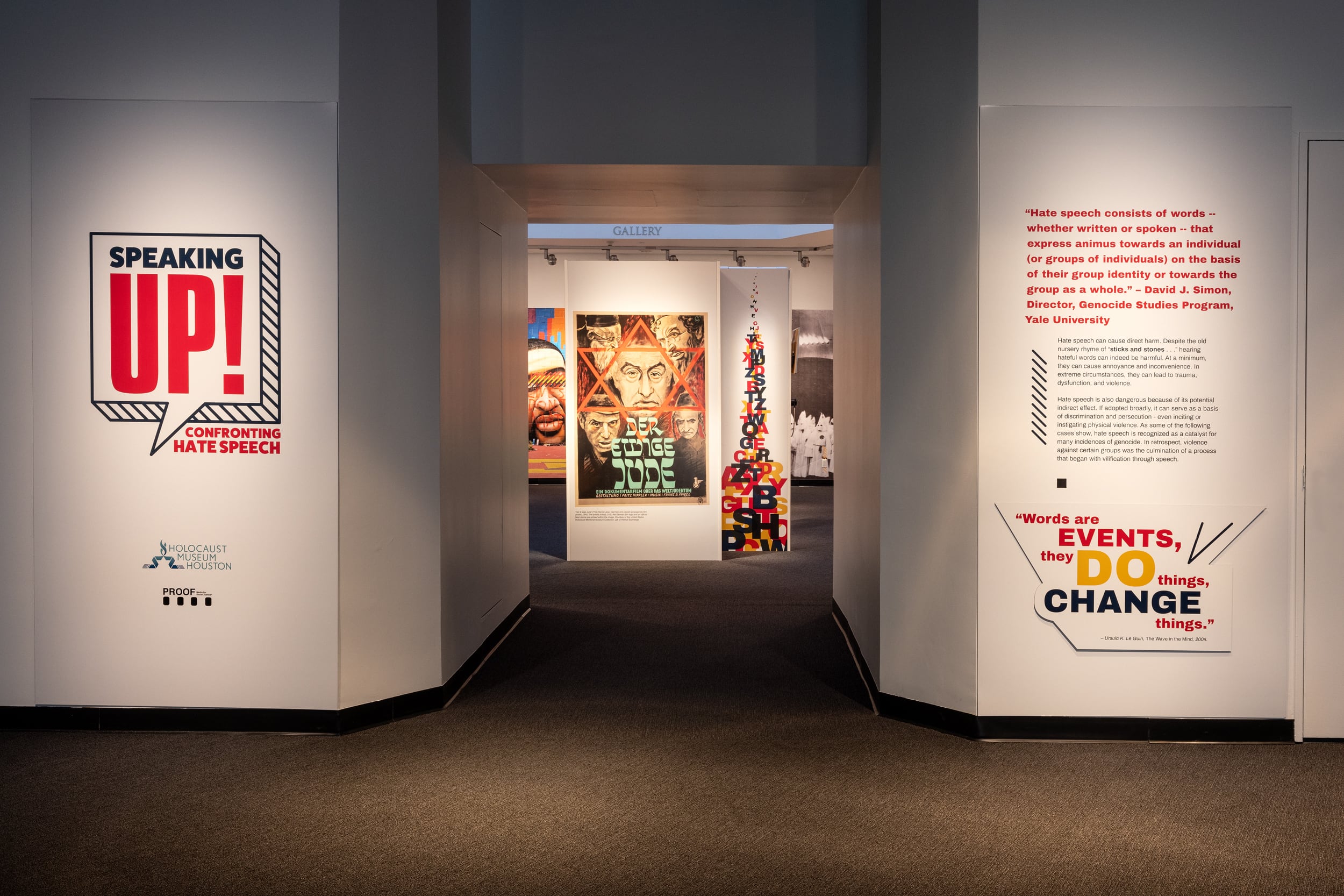 Artwork hangs on walls.