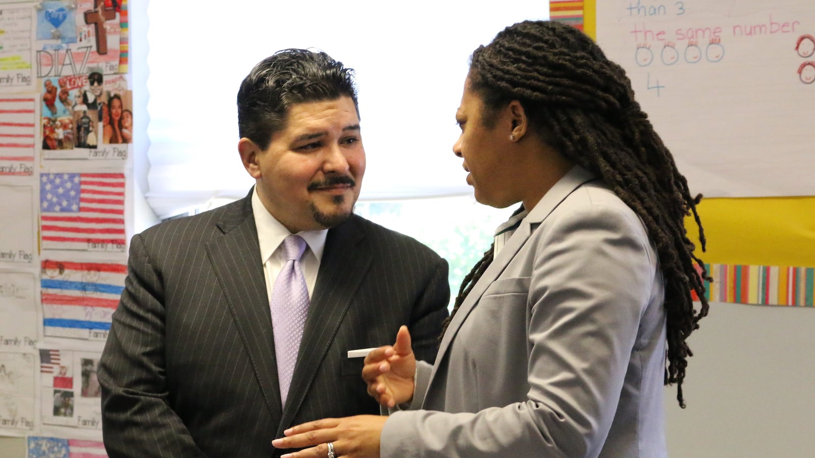 Chancellor Richard Carranza visits the Bronx Charter School for Excellence and speaks to Charlene Reid, the network's Chief Executive Officer.